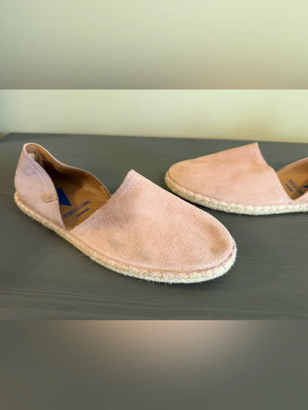 Verbenas Pink Carmen Suede Espadrilles